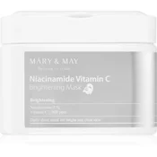 Mary&May osvetljevalne maske z niacinamidom in vitaminom C - 30 kosov