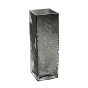 Homestar Vaza ZANA 10x10x30 cm siva steklena