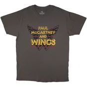 Paul McCartney Wings Over America 76 Charcoal Grey L Majica