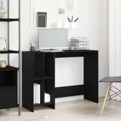 vidaXL vidaXL Črna Oreh Pisalna Miza 102,5x35x75 cm, Narejena iz lesa, (22071009)