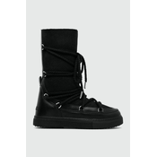 Kožne cizme za snijeg Inuikii Classic High Laced boja: crna, 75107-096