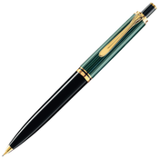 Pelikan Souveran D400 Tehnicka olovka 0.7 sa kutijom i kožnom futrolom G30, Zeleno-crna