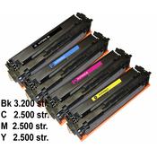 Komplet 4 tonerev Fenix H_CF540XL+ CF541XL + CF542XL + CF543XL za HP Color LaserJet Pro M254dn, M365dw, MFP M280nw, M281cdw, M281fdn, nadomešča HP 203X (CF540X, CF541X, CF542X, CF543X) 3.200 str. črn, 2.500 strani vsaki barvni