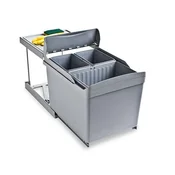 517 KOŠ IZVLEČNI ZA SMETI SIV 16l+7,5l+7,5l