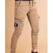 Squareonline Muške cargo pantalone, Bež