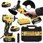 OEM Ključ Udarni KUYT20V Baterijski Set + Kotna Brusilka SYS20V – 2x 4Ah, 21V, 350Nm | Serija X-POWER