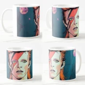Keramicka šolja David Bowie, 330ml, Višebojna