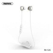 In-Ear športne slušalke brezvrvične RB-S26, 200mAH, Bluetooth 5.0, Li-Ion, Remax, bela