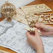 Robotime Rolife 3D lesena sestavljanka Balon za vroč zrak 140 kosov
