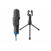 TRUST Mikrofon Mico 3/5mm+USB/ crna plava