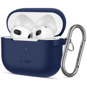 Futrola Tech-Protect Silicone Hook Apple AirPods 3 - tamnoplava