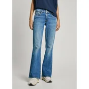 Pepe Jeans za ženske. PL204877IB5 Kavbojke Flare Mw Venus blue (29/34), Modra, Priložnostno, Bombaž, Džins, Trajnostni
