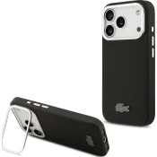 Lacoste Iconic Petit Pique Camera Stand MagSafe Zadní Kryt pro iPhone 17 Pro Black