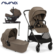 nuna® otroški voziček 4v1 ixxa™ next + lytl™ + pipa™ next chestnut + isofix baza next