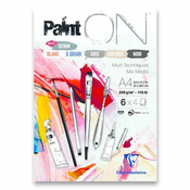 Clairefontaine Paint on Mix Colors A4, 24 listov, 250 g