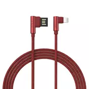 Golf USB kabl na lighting 1m 90° GC-48m red ( 00G211 )