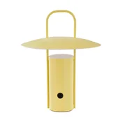 Rumena kovinska LED zatemnitvena namizna svetilka (višina 24 cm) Venna – Jotex