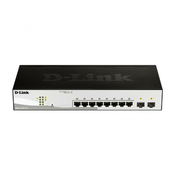 D LINK DGS-1210-10 Smart LAN Svič, 8port/2SFP Crni