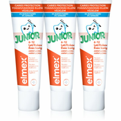 Elmex Otroška zobna pasta Junior Trio 3x75 ml