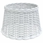 Vidaxl Senčilo za stropno svetilko belo O45x28 cm pleteno