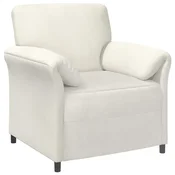 Vidaxl Enosobna sedežna garnitura Krem 88 x 83 x 95 cm Žamet