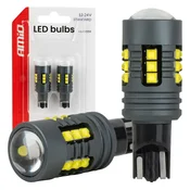 AMIO LED žarnice STANDARD T15 2525 18SMD bele 12V 24V -04994