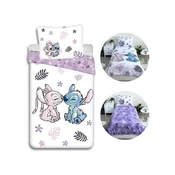 Disney DISNEY Stitch Komplet posteljnine z zadrgo, bombažna posteljnina 140x200 cm, Oeko-Tex