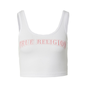 True Religion Top, roza / bijela