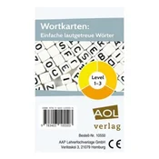 Wortkarten: Einfache lautgetreue Wörter - Level 1-3 (Kartenspiel)