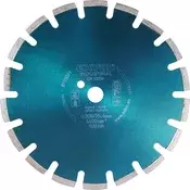 Rezač dijamanata za asfalt, svježi beton, industrijska ploča, segmentirana; 400x25,4 mm, za suho i mokro rezanje