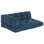 Jastucic za paletni kauc 3 pcs Indigo 120 x 80 x 38 cm Tkanina