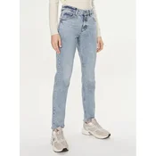 Lee Jeans hlače Rider 112348940 Modra Straight Fit