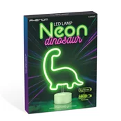 Neon LED svetilka dinozaver (zelena barva) 3x AA + USB 25.9 x 8.5 x 43.3cm