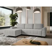 Kutna garnitura Stonecrest 100 (Velo 633) Siva, Funzione di sonnoPodrucje za spavanje, Scatola da lettoKutija za posteljinu, 258x168x92cm