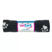 VetBed proti zdrsu / Drybed Grafitno modra in bela DELUXE 100 x 75 cm, dlaka 30 mm