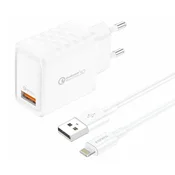 Foneng FONENG 18W USB-A STENSKI POLNILEC ZA IPHONE 12 13 14 15 HITRO POLNJENJE