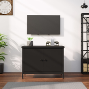 TV ormaric s vratima crni 100x35,5x45 cm od konstruiranog drva