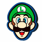 Super Mario Bros 3D Luigi jastuk 40×40