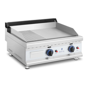 Plinski žar - 60 x 40 cm - gladek/rebrast - 2 x 3.100 W - zemeljski plin - 20 mbar