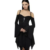 Ženska obleka KILLSTAR X MOTIONLESS IN WHITE - Black Damask - Black - KSRA014416