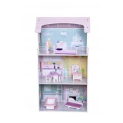ECO TOYS Drvena kucica za lutke Blueberry Residence, Šarena