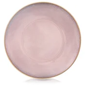 shumee Velik plitev ploščat krožnik za večerjo, keramičen, roza, 27 cm