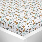 Prevleka iz dresa z elastanom - 90x200 cm - Žirafa