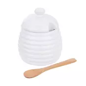 Orion Posuda za med sa žlicom, porculan, WHITELINE, 340 ml