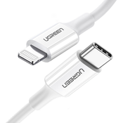 Ugreen kabel MFi USB Type C - Lightning 3A kabel 0,5 m bel (US171)