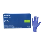 MERCATOR Nitrylex BASIC temno modre zaščitne rokavice, velikost S, 100 kosov/pakiranje
