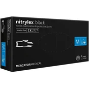 shumee Nitrilne rokavice 100 kosov/Črne/Velikost: 8 - M/Nitrylex Črne