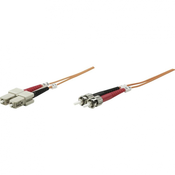 Intellinet Priključni kabel iz optičnih vlaken [1x ST-vtič - 1x SC-vtič] 62,5/125µ multi-način OM1 1 m Intellinet