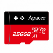 APACER microSD XC 256GB spominska kart. Class 30 Gaming AP256GMCSX10U7-RAGC