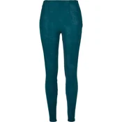 Womens washed trousers made of jasper artificial leather